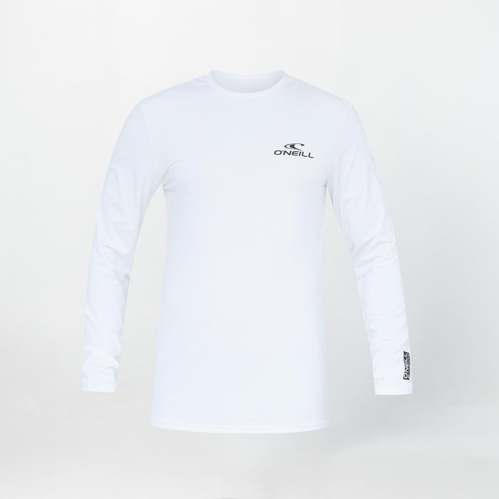 Clean & Mean Long Sleeve Rash Vest Tee - White