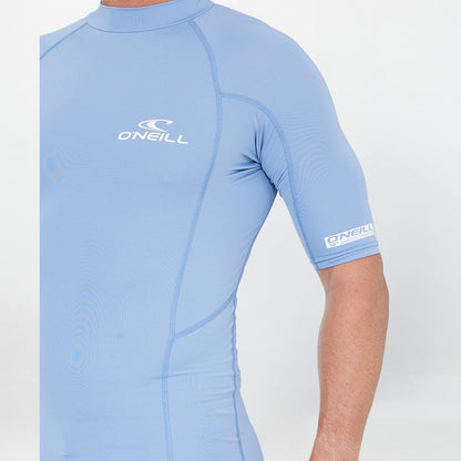 Clean & Mean Short Sleeve Rash Vest - Faded Denim
