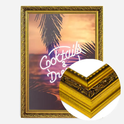21x30cm | 8¼ x 11¾in / Gold Ornate Frame