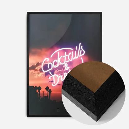 21x30cm | 8¼ x 11¾in / Black Wood Frame