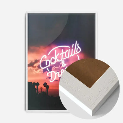 21x30cm | 8¼ x 11¾in / White Wood Frame