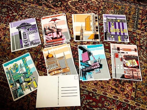 Colfax Banner Postcards, Set of 8, by Karl Krumpholz Art karl krumpholz
