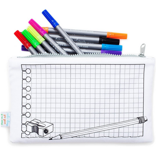 Color Your Own Canvas Pencil Pouch