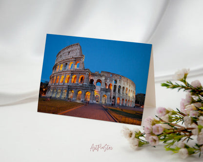 Colosseum, Rome, Italy Landscape Custom Greeting Cards