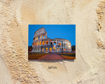 Colosseum, Rome, Italy Landscape Custom Greeting Cards