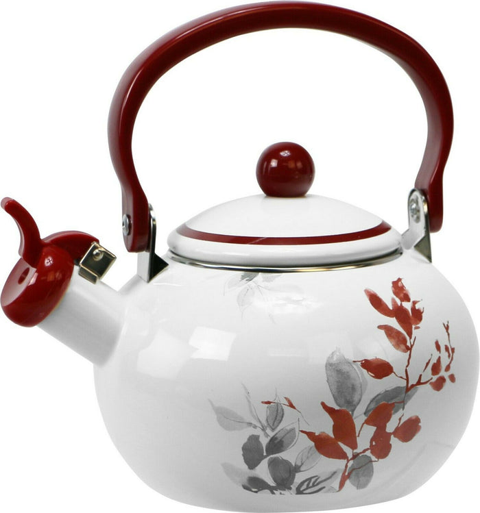 ❤️ CORELLE 2 Qt. WHISTLING TEA KETTLE SIMPLE LINES or SOUTH BEACH