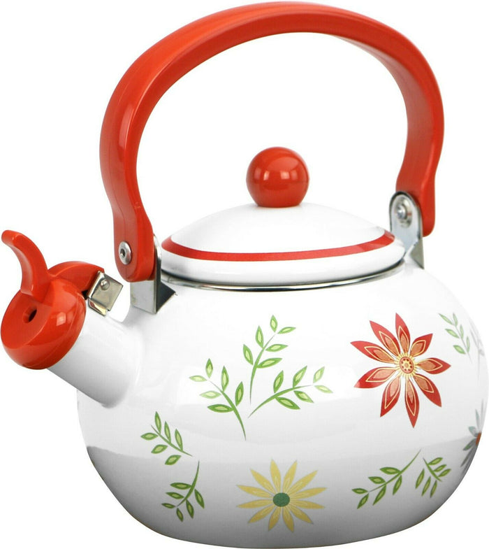 ❤️ CORELLE 2 Qt. WHISTLING TEA KETTLE SIMPLE LINES or SOUTH BEACH