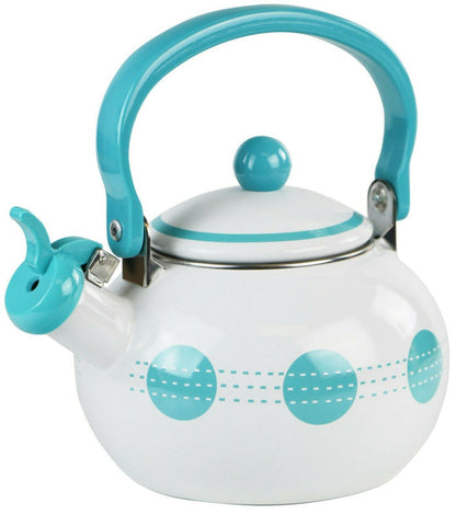 ❤️ CORELLE 2 Qt. WHISTLING TEA KETTLE SIMPLE LINES or SOUTH BEACH