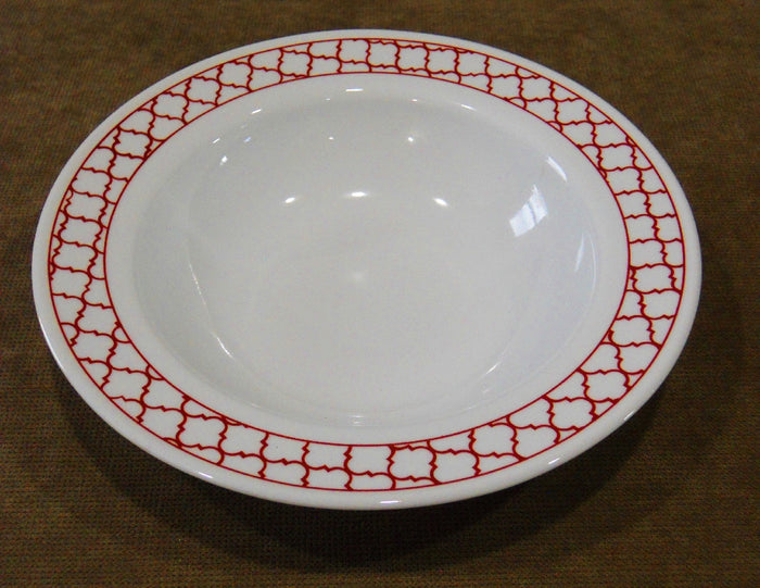 Corelle CRIMSON TRELLIS Wide Rim 28-oz Entree BOWL 11" Serving Pasta HOLIDAY RED