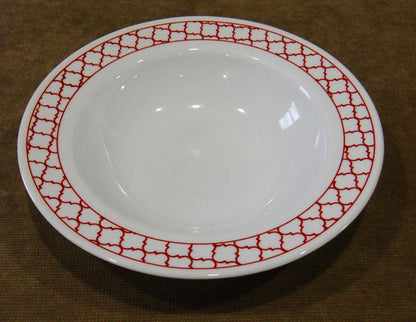 Corelle CRIMSON TRELLIS Wide Rim 28-oz Entree BOWL 11" Serving Pasta HOLIDAY RED