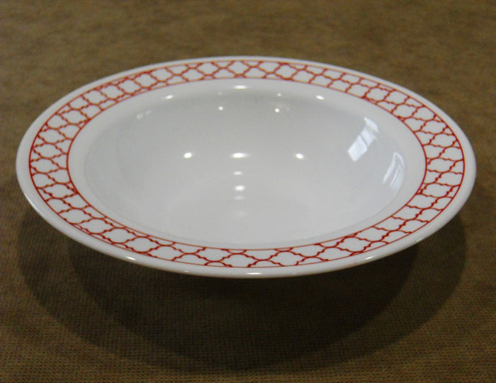 Corelle CRIMSON TRELLIS Wide Rim 28-oz Entree BOWL 11" Serving Pasta HOLIDAY RED