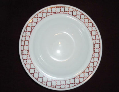 Corelle CRIMSON TRELLIS Wide Rim 28-oz Entree BOWL 11" Serving Pasta HOLIDAY RED