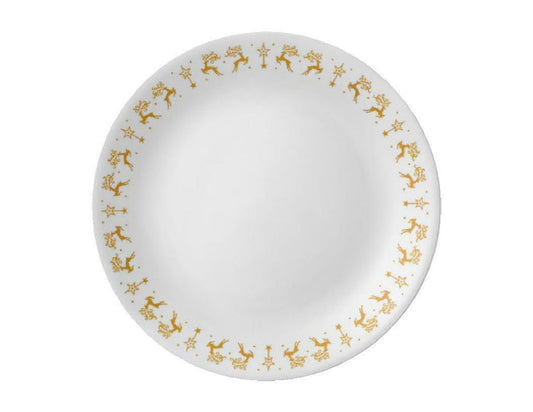 ❤️ Corelle DANCER & PRANCER 8.5" LUNCH PLATE Luncheon Christmas Holiday Reindeer