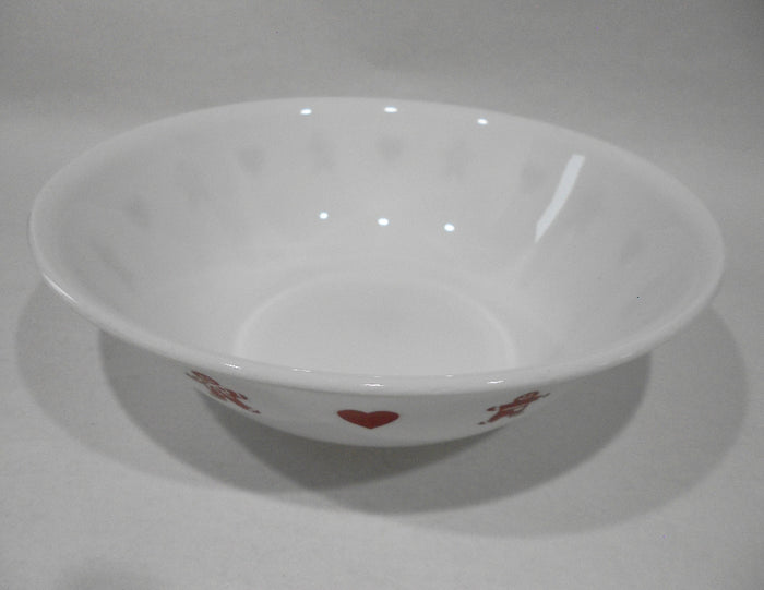 ❤️ Corelle GINGERBREAD MEN & HEARTS 1-Qt SERVING BOWL Christmas Valentines
