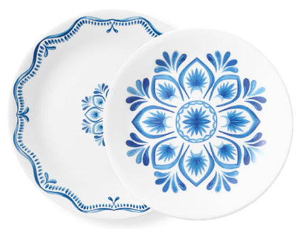 Corelle LISBON TERRACE Choose: 10.25" Dinner OR 8.5" Lunch PLATE *Portugal Blue Tiles