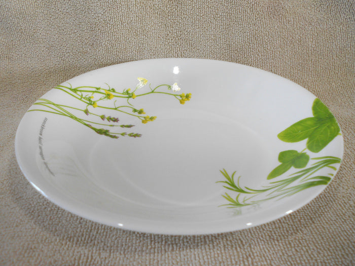 CORELLE Livingware EUROPEAN HERBS Round 20-oz PASTA SOUP BOWL 8.5" Garden Green