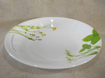 CORELLE Livingware EUROPEAN HERBS Round 20-oz PASTA SOUP BOWL 8.5" Garden Green