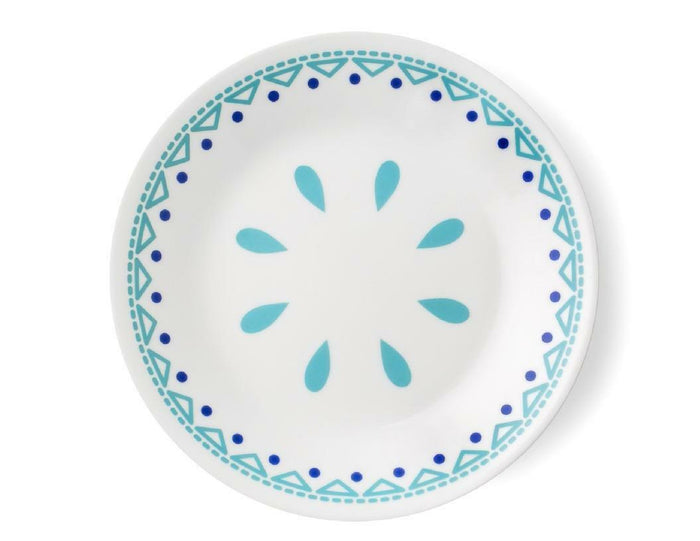 Corelle SANTORINI SKY 6 3/4" Bread Butter DESSERT PLATE *Cobalt Teal Turquoise