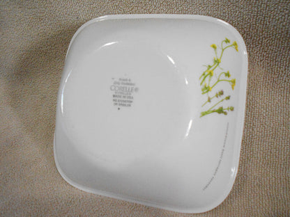 Corelle Square EUROPEAN HERBS 23-oz SOUP CEREAL BOWL Earthen Garden Green *NEW