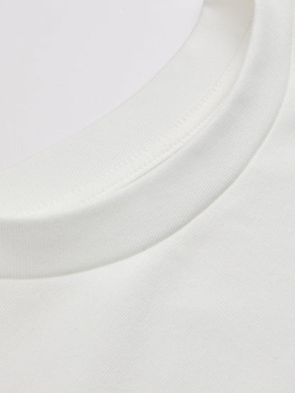 Cotton-Blend Knot-Front Cropped Top