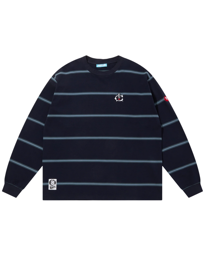 Cotton Border LS T-Shirt
