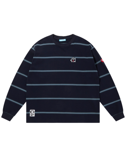 Cotton Border LS T-Shirt