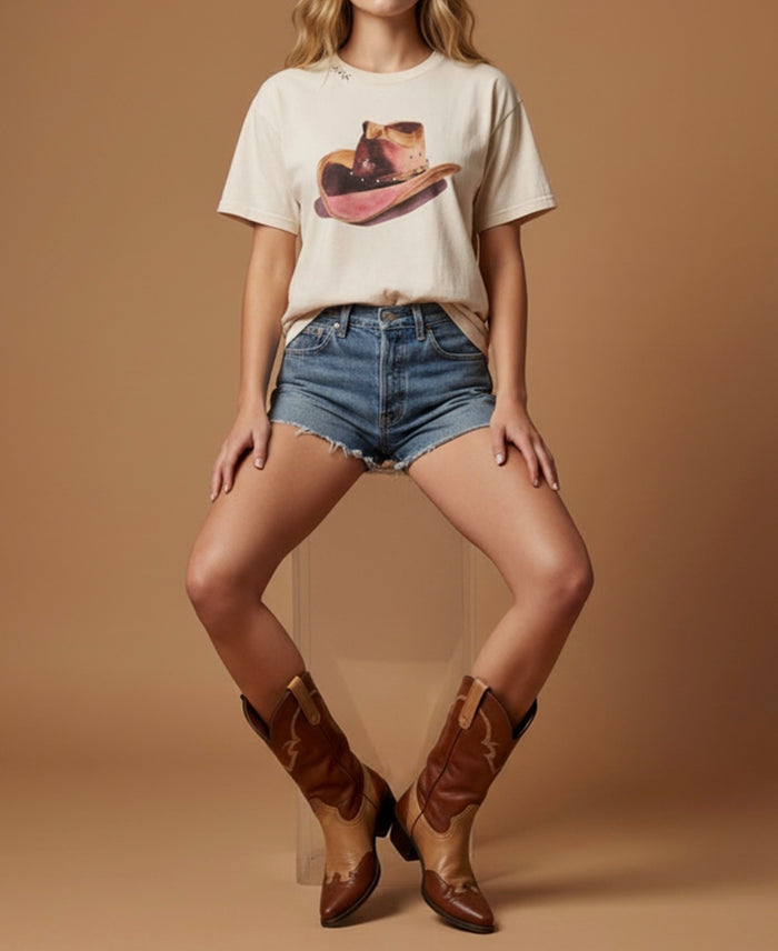 COWBOY HAT BIG BOY GRAPHIC TEE