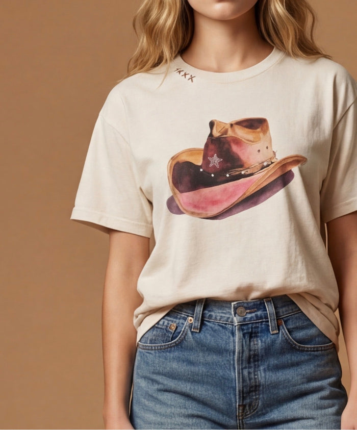 COWBOY HAT BIG BOY GRAPHIC TEE