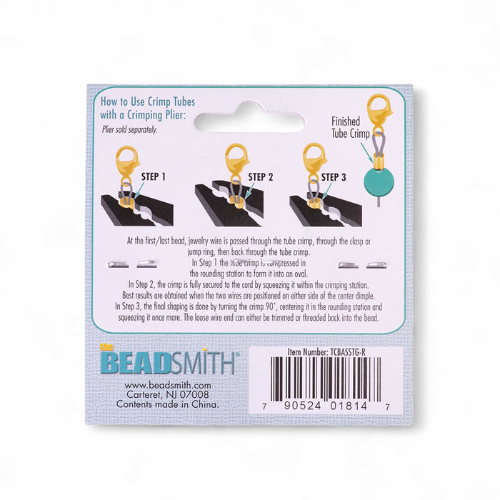 Crimp Tube Assortment Pack - 475 pcs - Black Oxide Base Metal