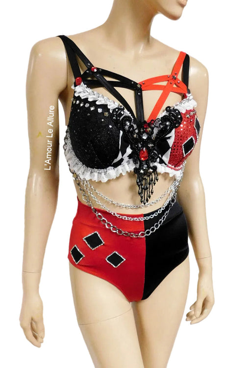 Crimson Jester Inspired Dance Festival Cosplay Costume