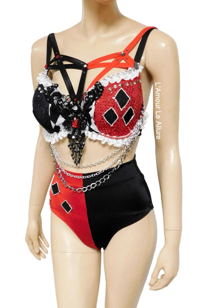 Crimson Jester Inspired Dance Festival Cosplay Costume