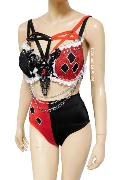Crimson Jester Inspired Dance Festival Cosplay Costume