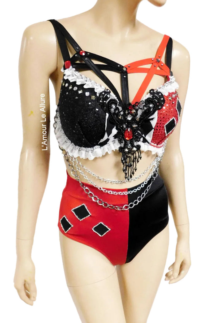 Crimson Jester Inspired Dance Festival Cosplay Costume