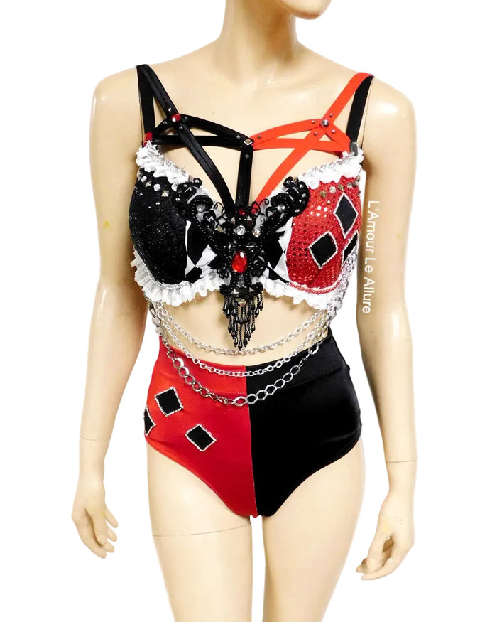 Crimson Jester Inspired Dance Festival Cosplay Costume