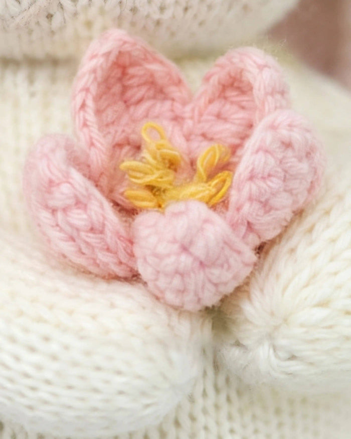 Cuddle + Kind Baby Bunny with Blooming Tulip