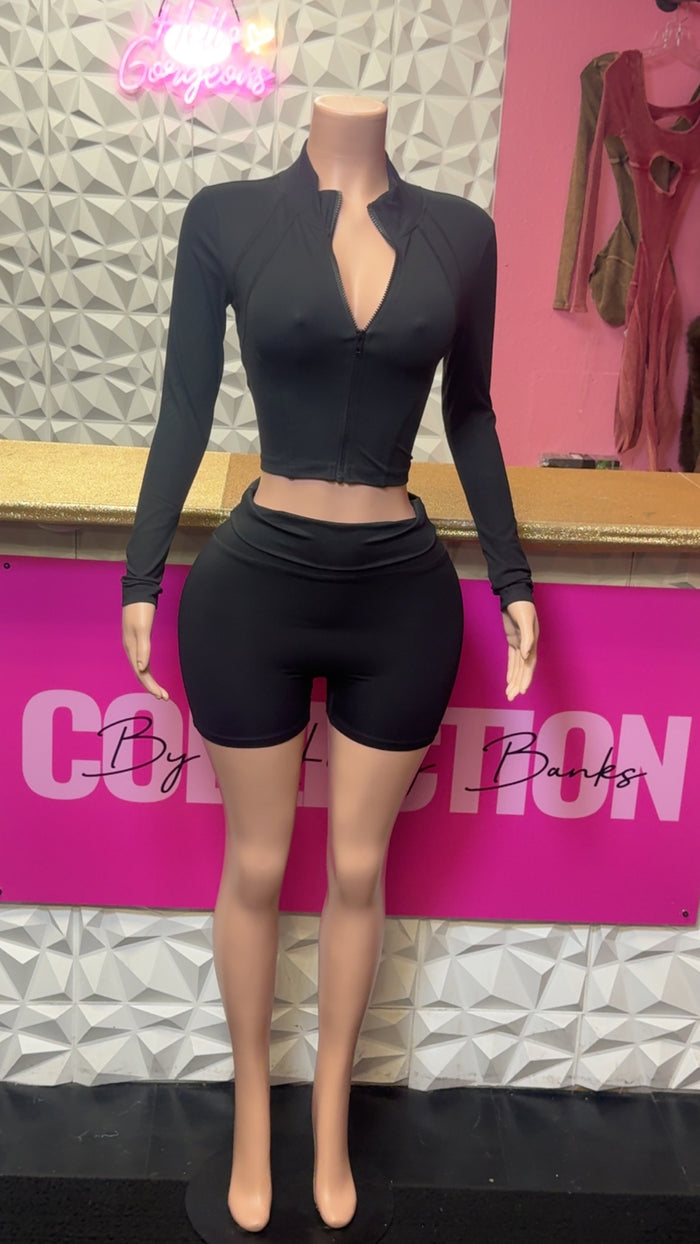 Curve Control Short Set ( Black )