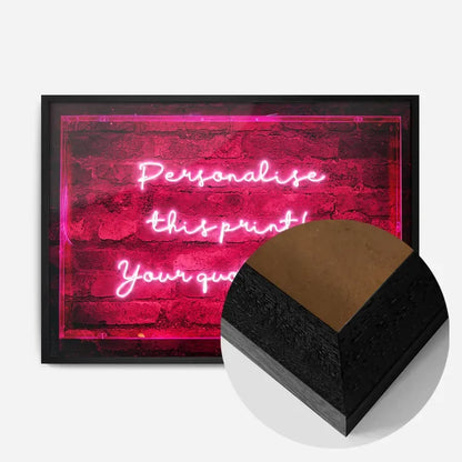 21x30cm | 8¼ x 11¾in / Black Wood Frame