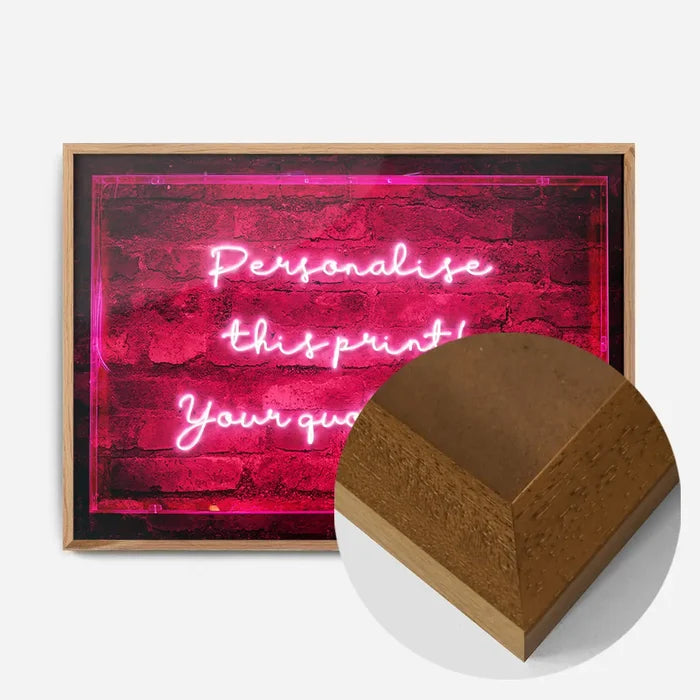 21x30cm | 8¼ x 11¾in / Oak Wood Frame