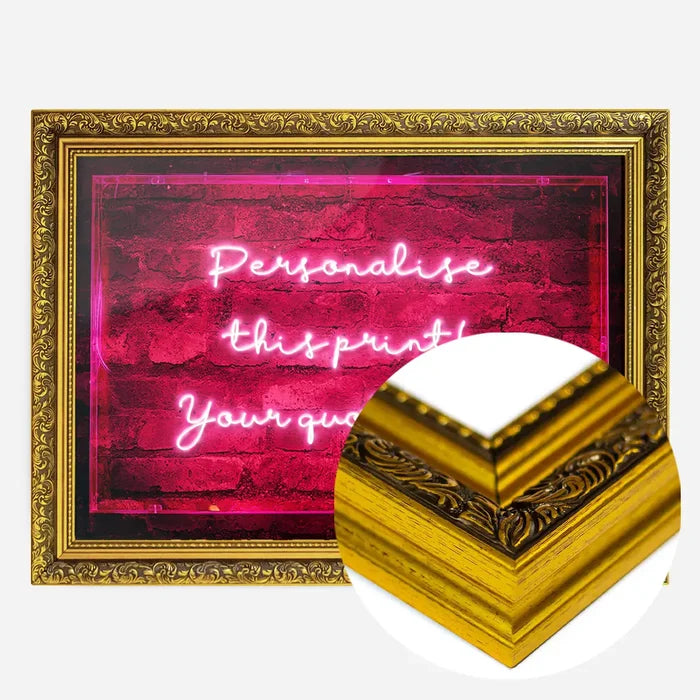 21x30cm | 8¼ x 11¾in / Gold Ornate Frame