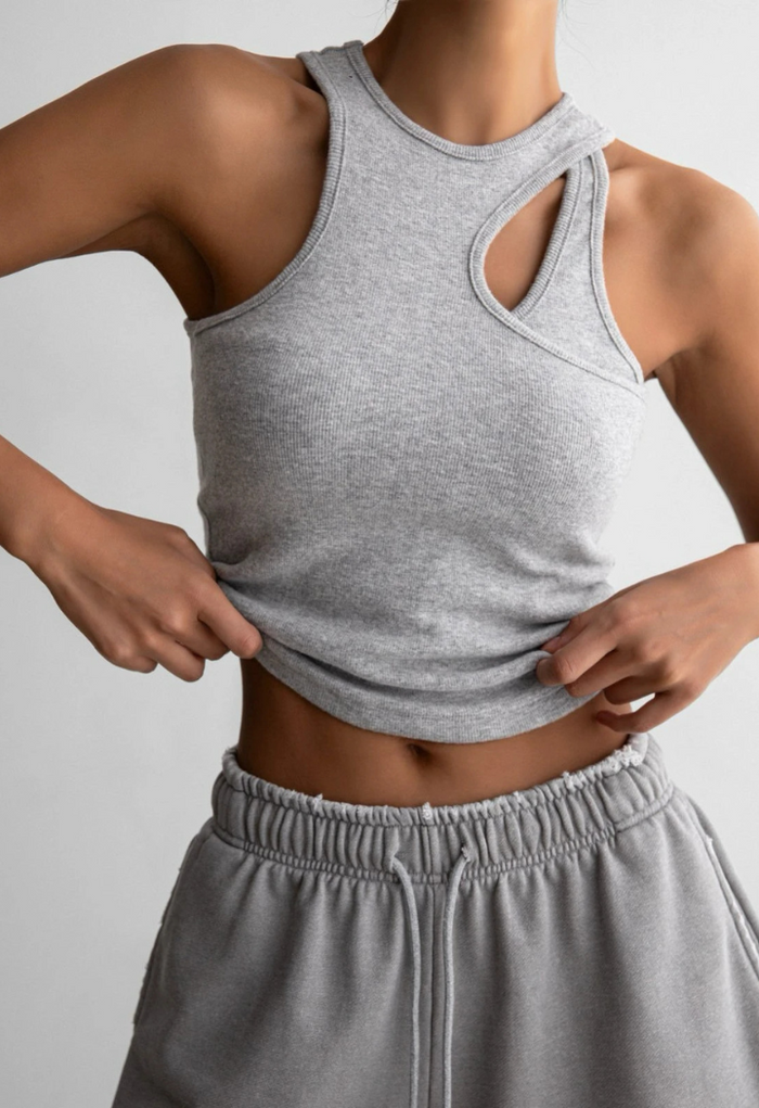 Cut-Out Tank Top