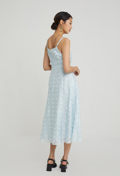 Daisy Organza Midi Dress