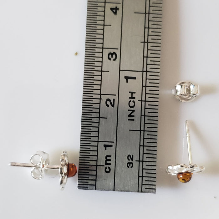 daisy post earrings