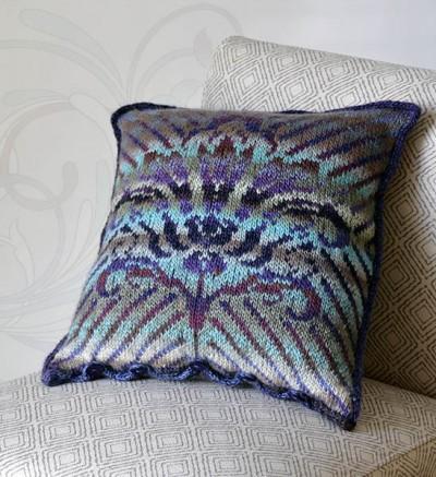 Damask Pillow Pattern Universal Yarn