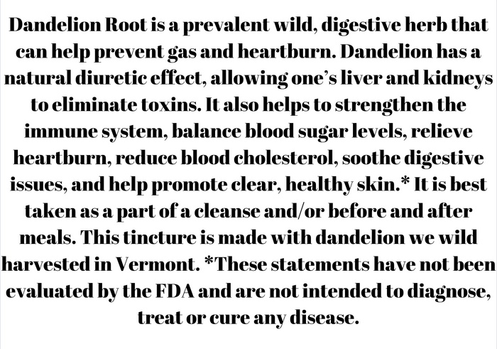 Dandelion Root Tincture | 2 oz
