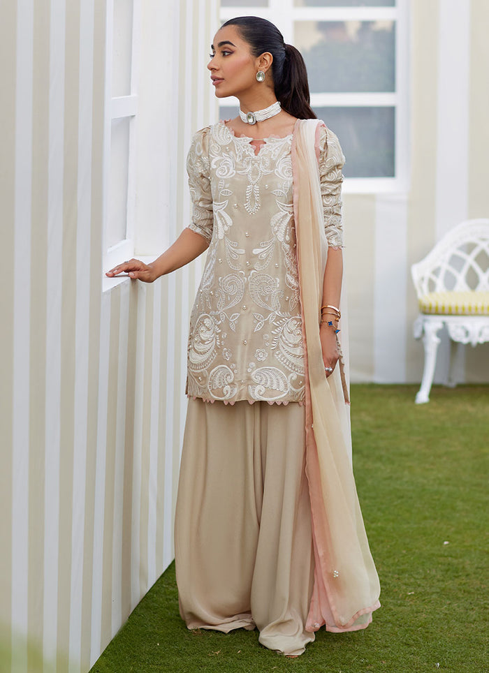 Danika Sand Shirt and Dupatta