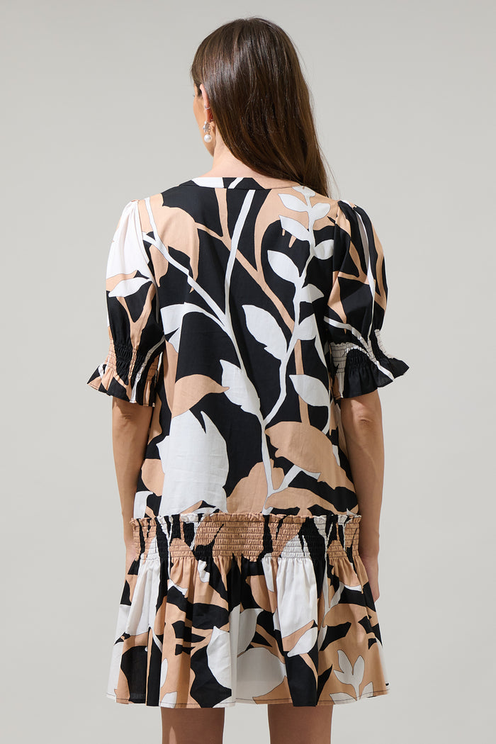 Dayspring Floral Marinella Smocked Mini Dress