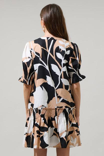 Dayspring Floral Marinella Smocked Mini Dress