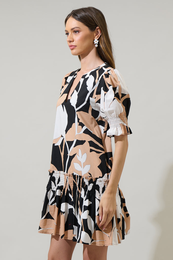 Dayspring Floral Marinella Smocked Mini Dress
