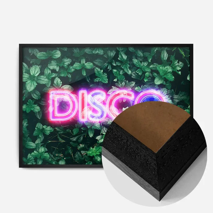 21x30cm | 8¼ x 11¾in / Black Wood Frame