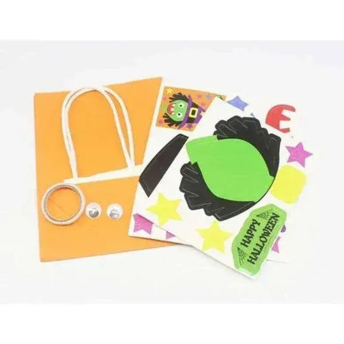 DIY Halloween Candy Bag with Patches and Tape - 1x DIY Trick or Treat Bag - DiyCraftsProject